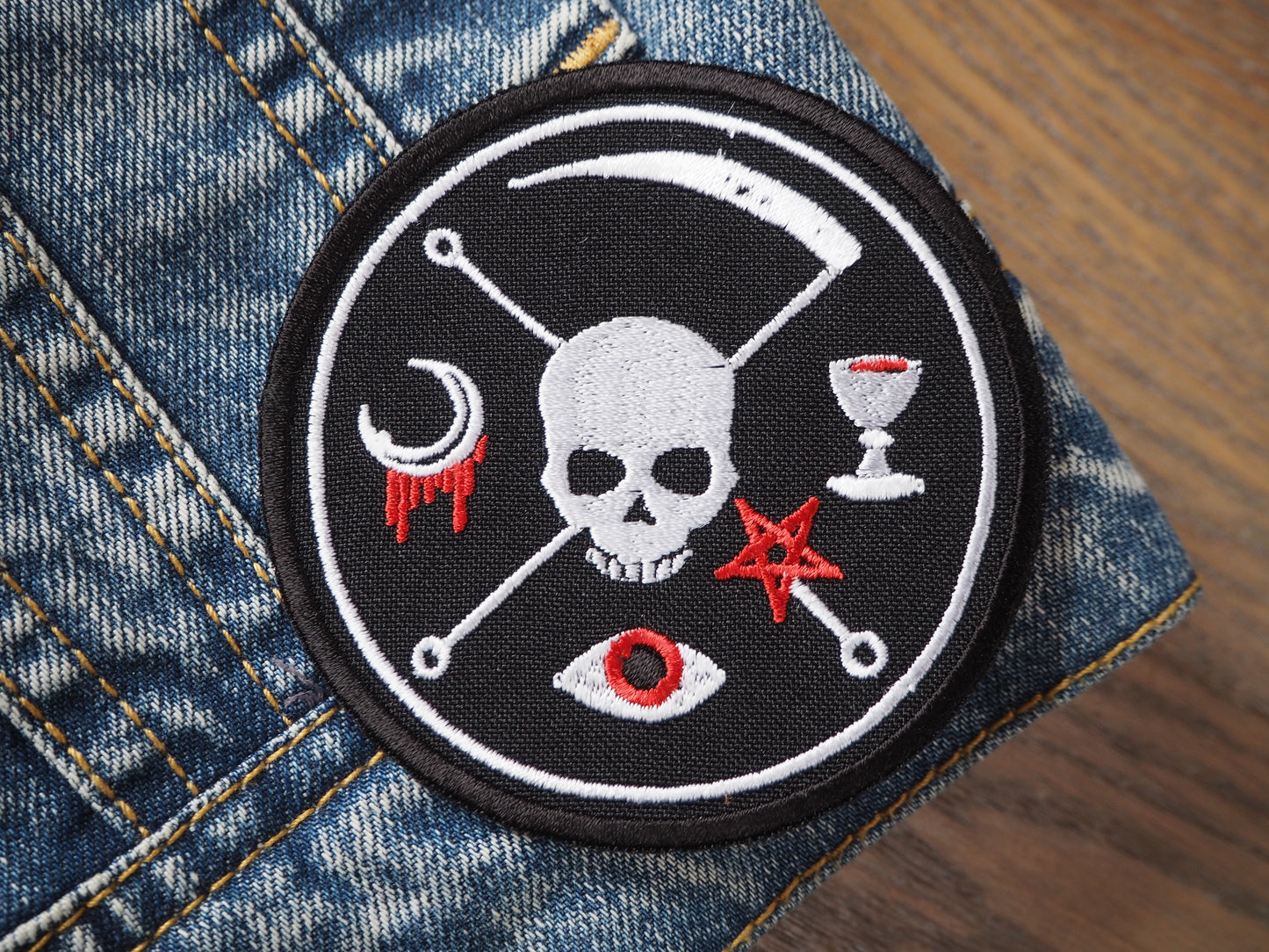 Occult Satanic Ritual Embroidered Patch