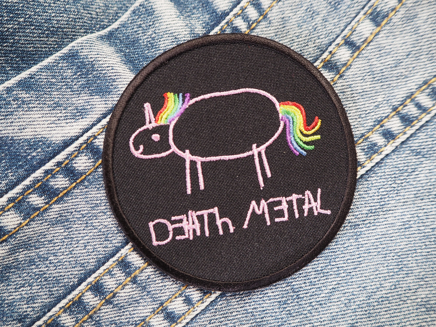 Death Metal Unicorn Patch