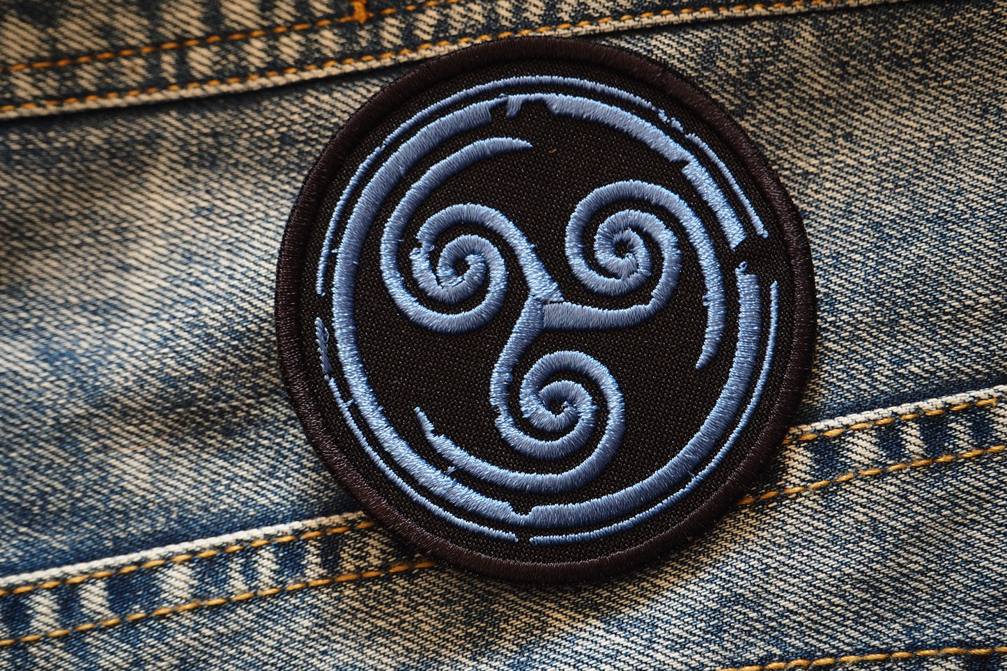 Triskelion Symbol Wiccan Embroidered Patch