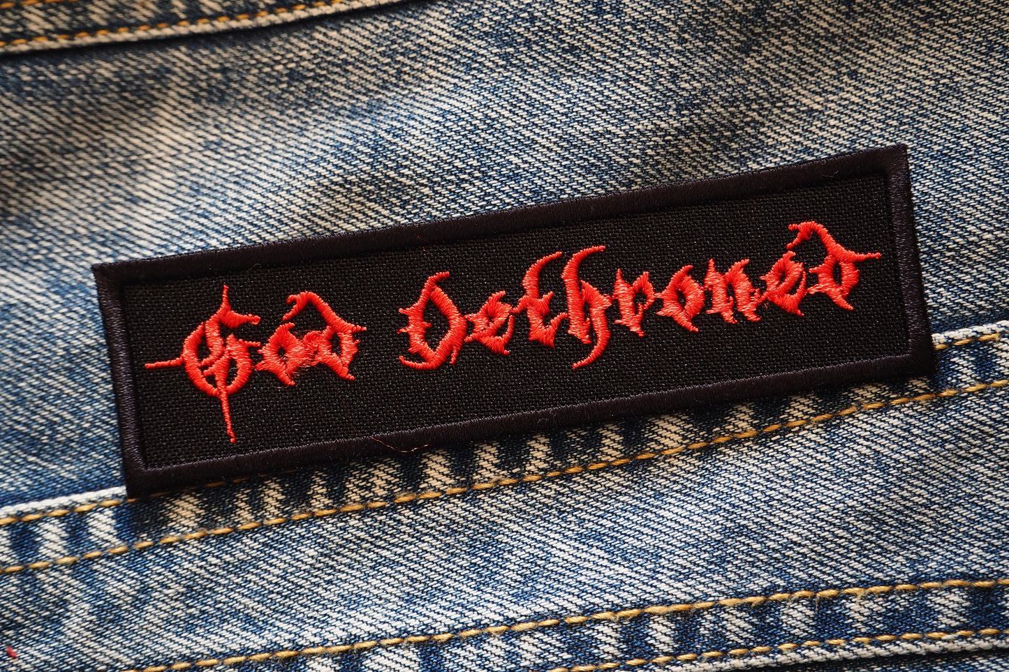 God Dethroned Patch Embroidered