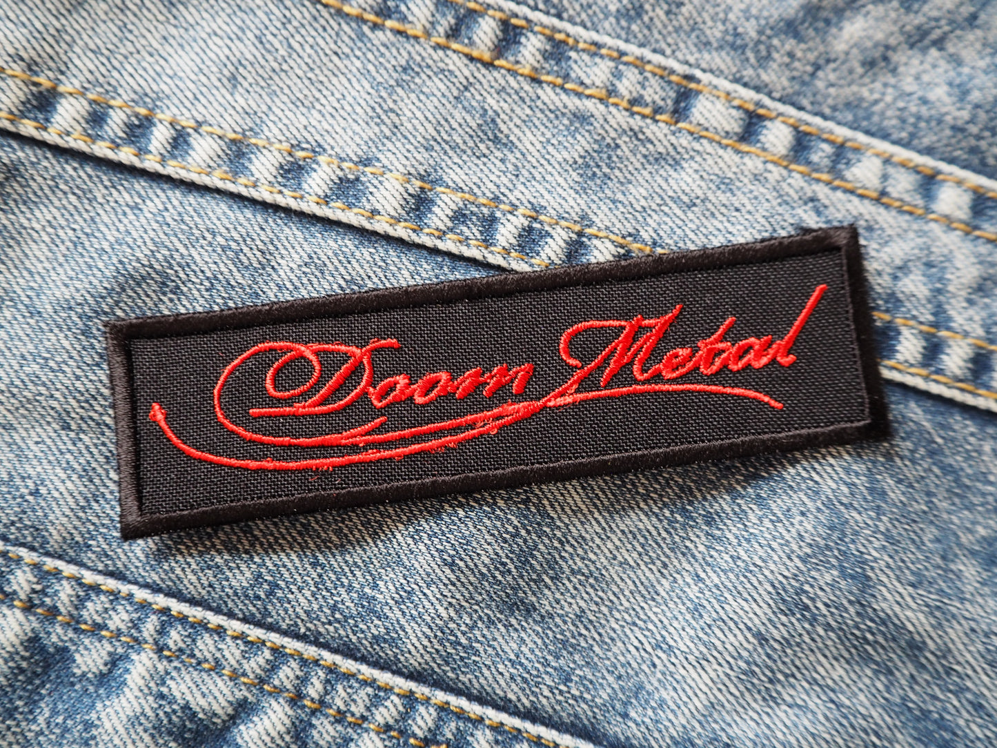 Doom Metal Embroidered Patch