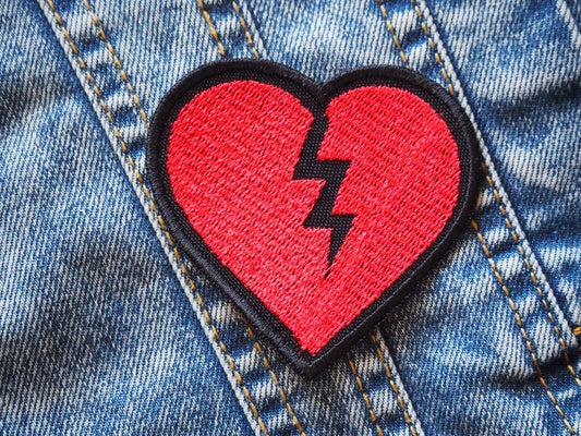 Gothic Heart Embroidered Patch