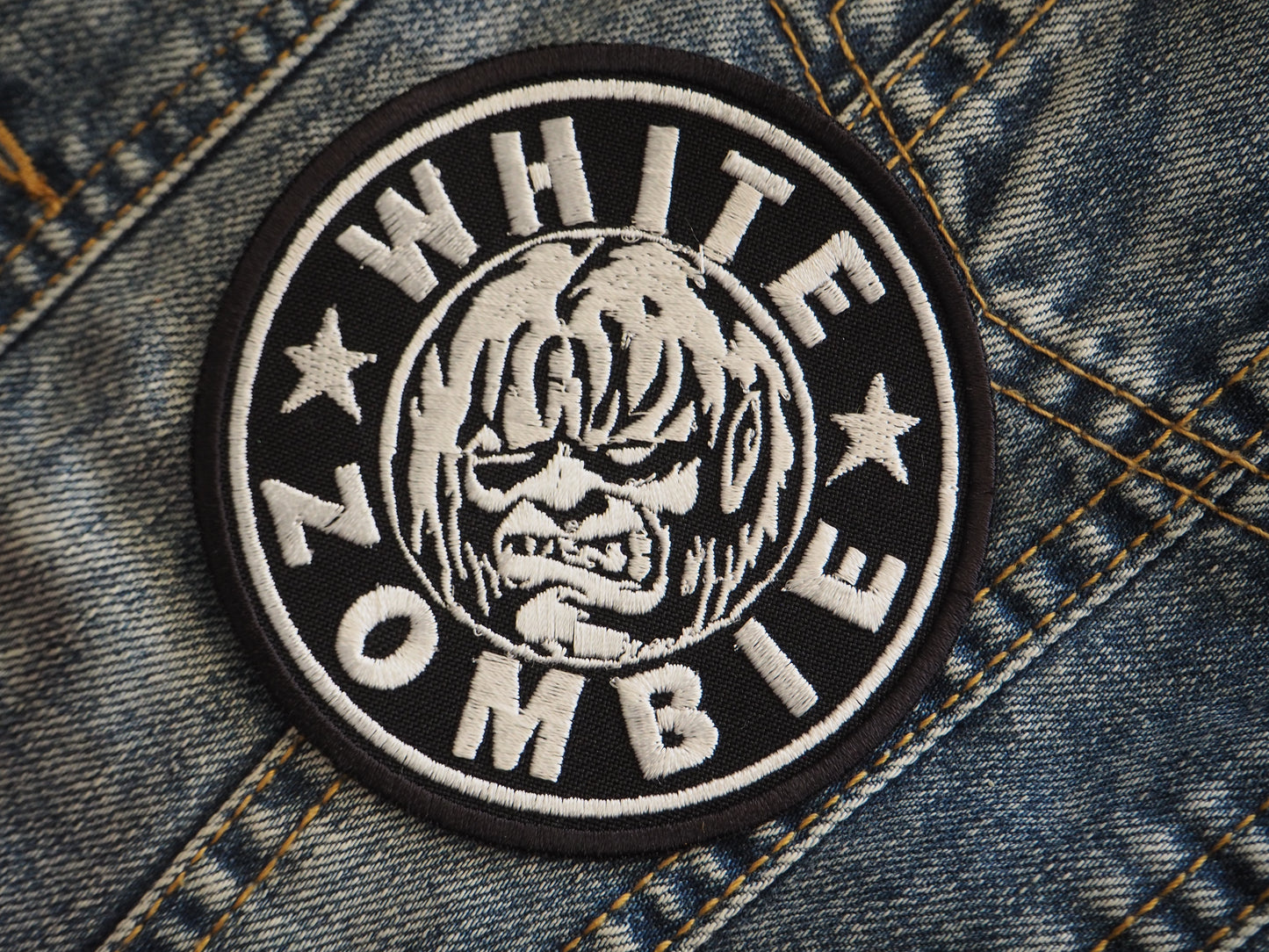 White Zombie Patch Embroidered