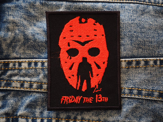 The Friday 13 Horror inspired Embroidered Patch