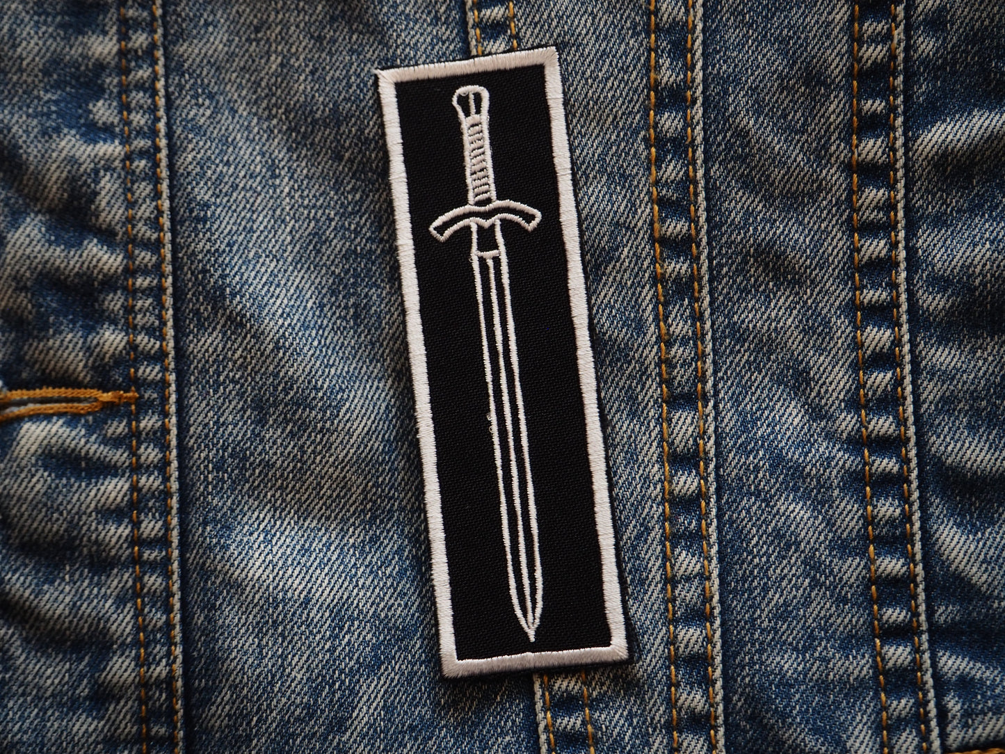 Medieval Sword Fantasy Embroidered Patch