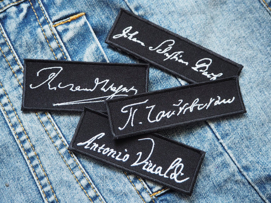 Classical Music Composers Signatures Embroidered Patch