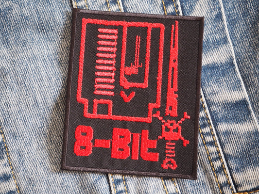 Game Cartridge 8-bit inspired Embroidered Patch