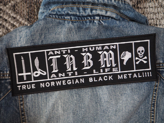 True Norwegian Black Metal Embroidered Patch