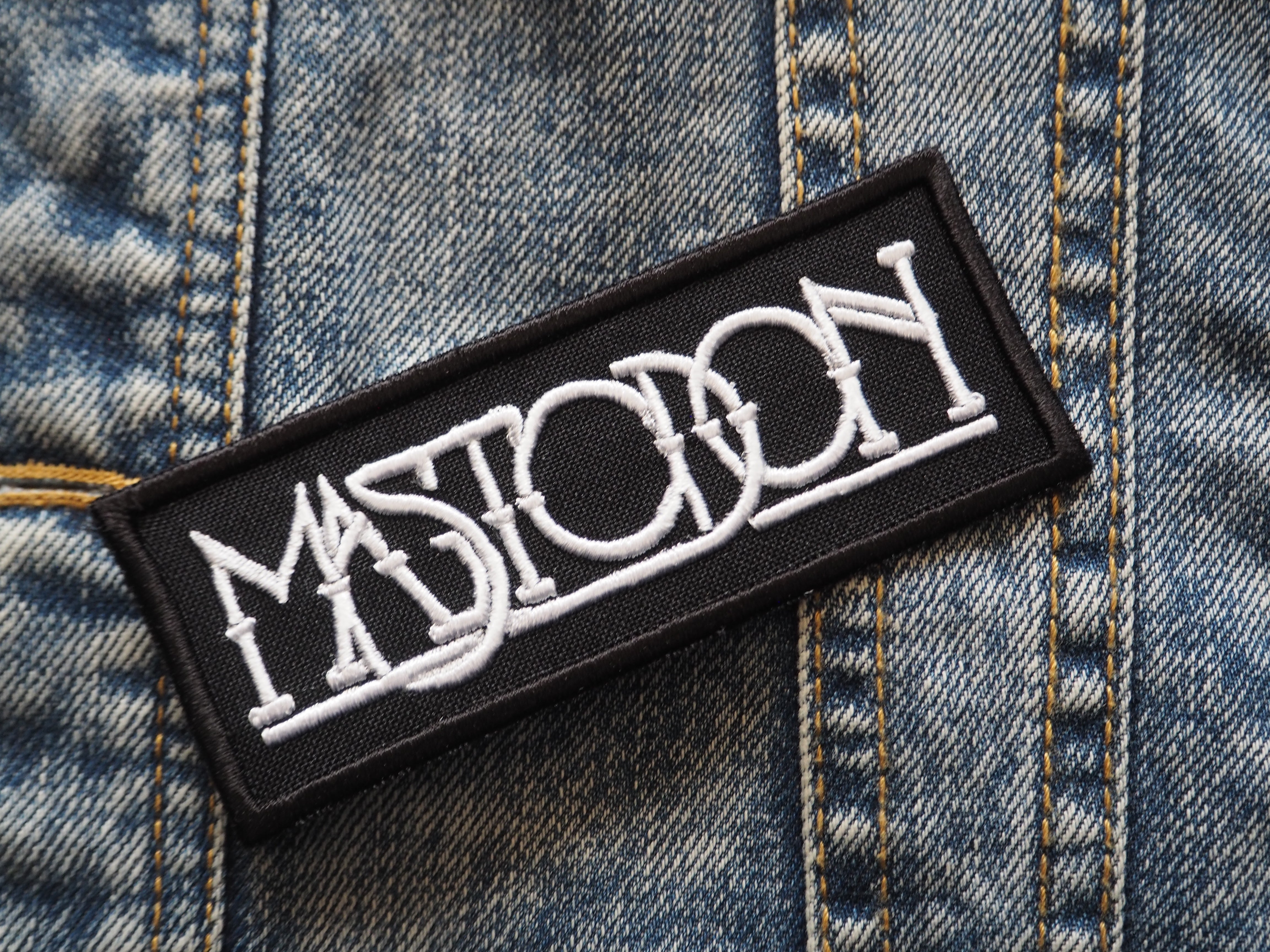 Mastodon Embroidered Iron-On Patch - Prehistoric Animal Nature Craft For DIY