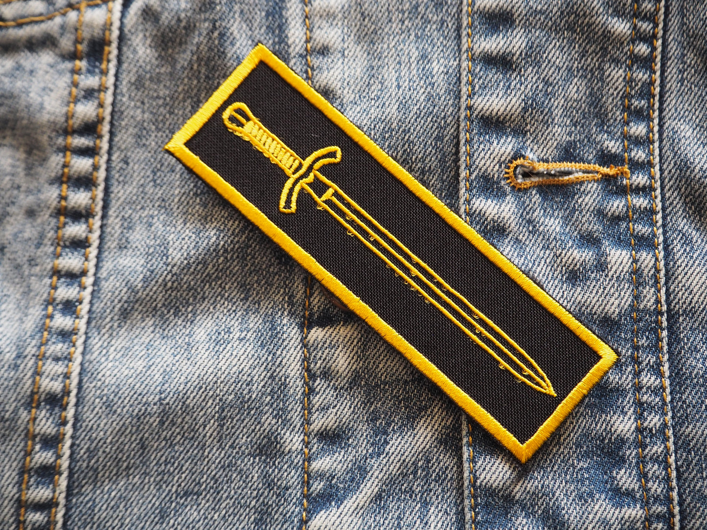 Medieval Sword Fantasy Embroidered Patch