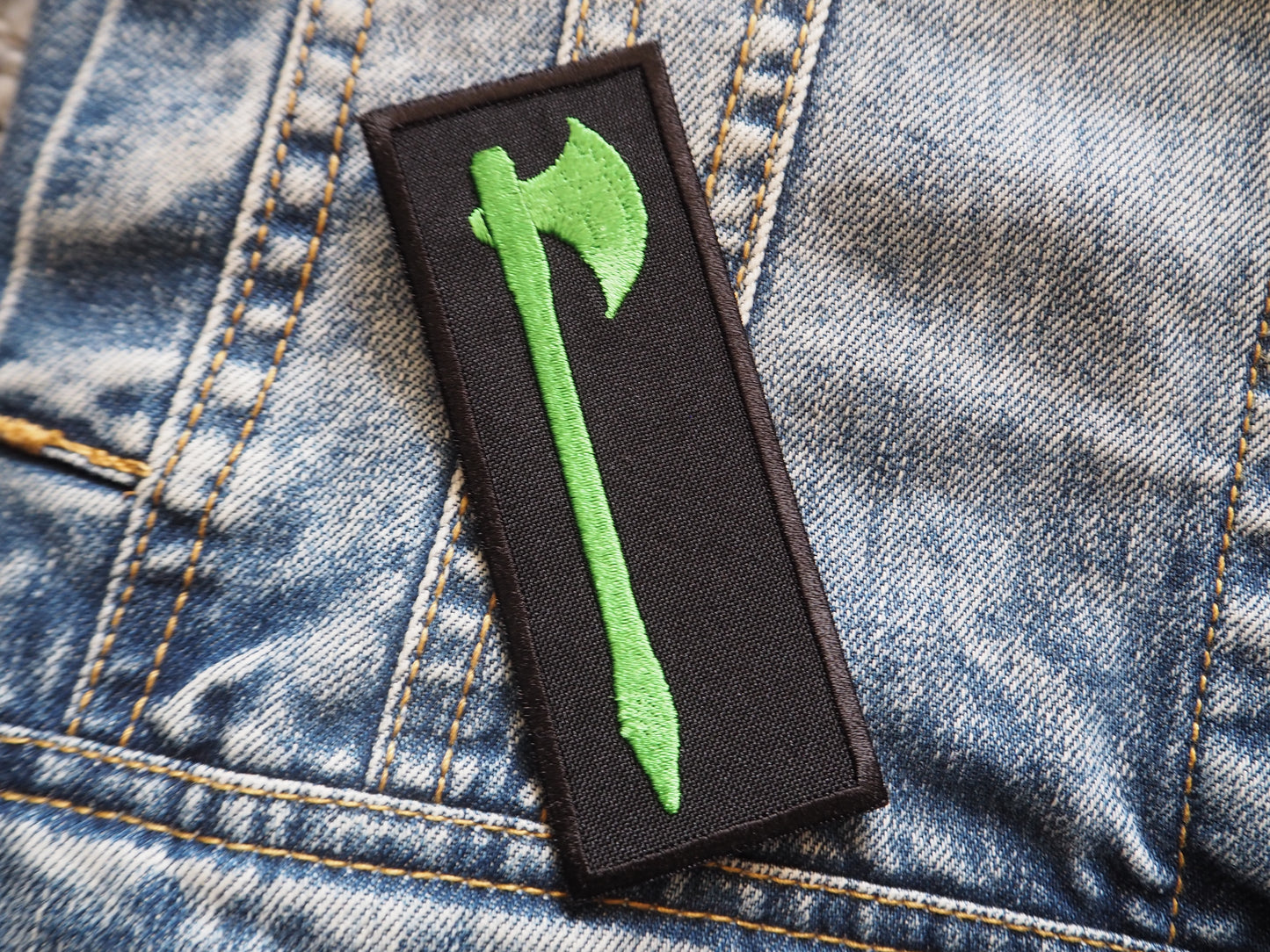 Medieval Axe Fantasy Embroidered Patch