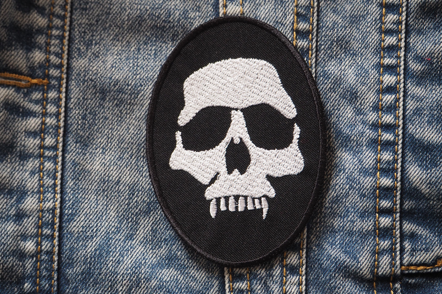 Skull Horror Death Embroidered Patch
