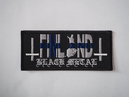 Black Metal Finland Embroidered Patch