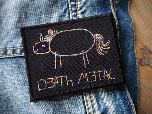 Death Metal Unicorn Patch