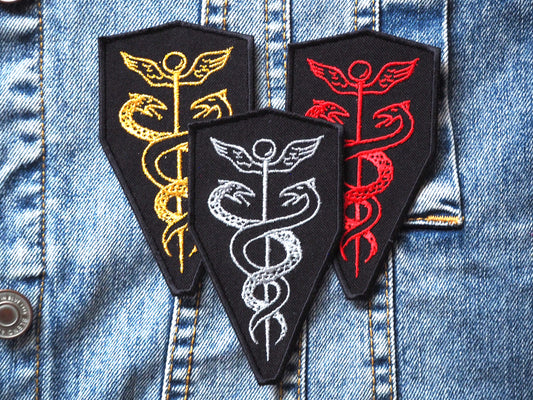 Caduceus Occult Embroidered Patch