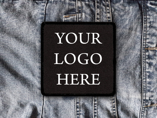 - SQUARE or RECTANGLE High Quality Embroidered Your Logo Design Custom Patch