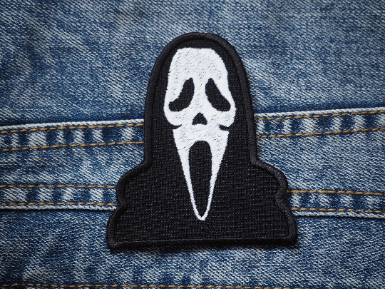 Scream inspired Horror Embroidered Patch