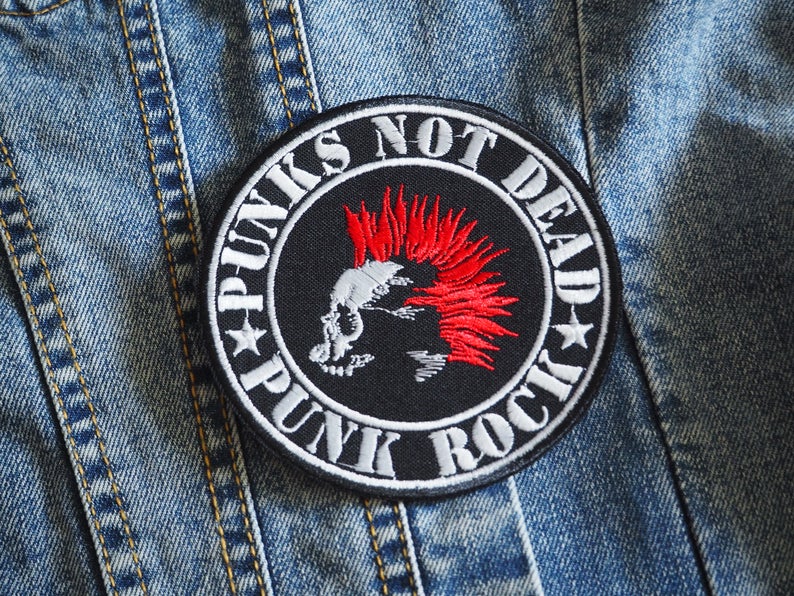 Punk's Not Dead Skull Patch