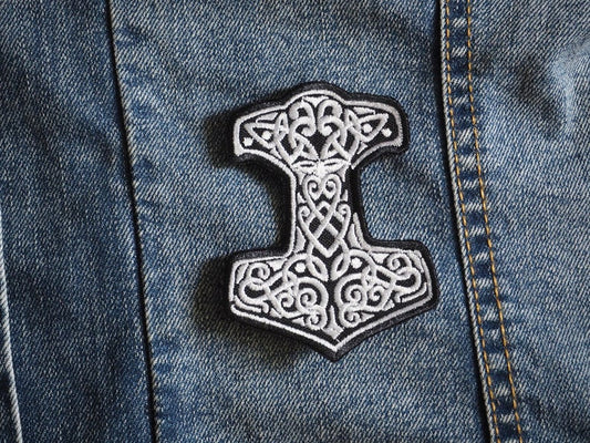 Mjölnir Thors Hammer Viking symbol Embroidered Patch