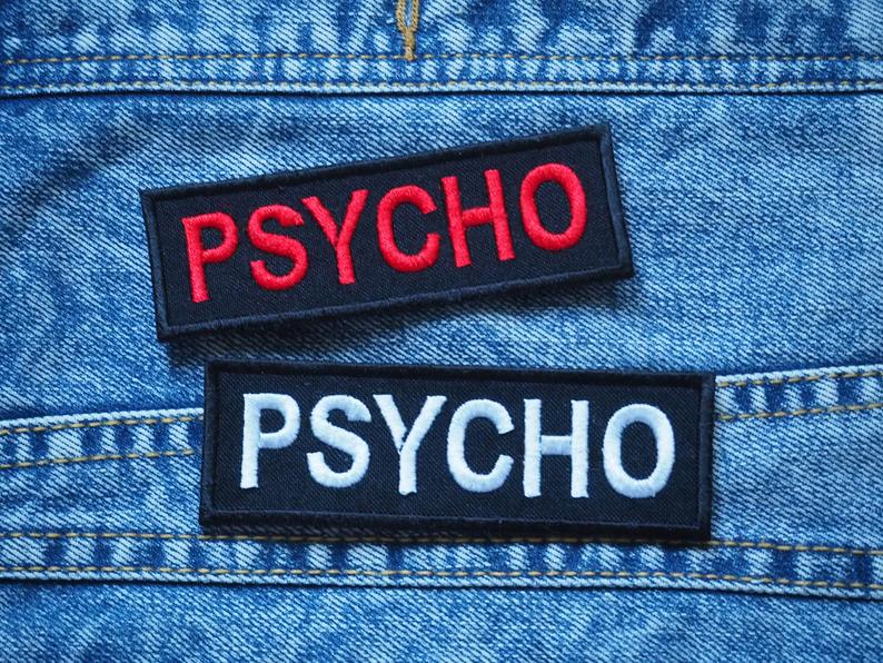 Psycho Horror Embroidered Patch