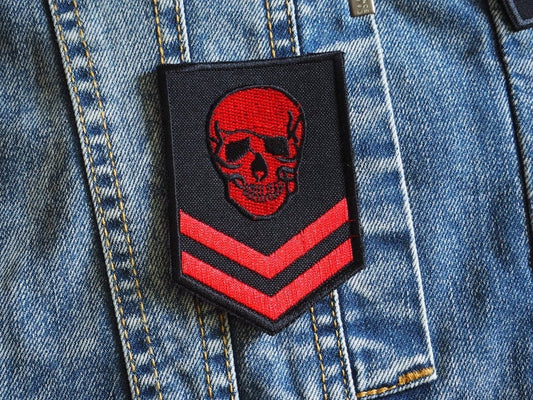 Horror Skull Embroidered Patch