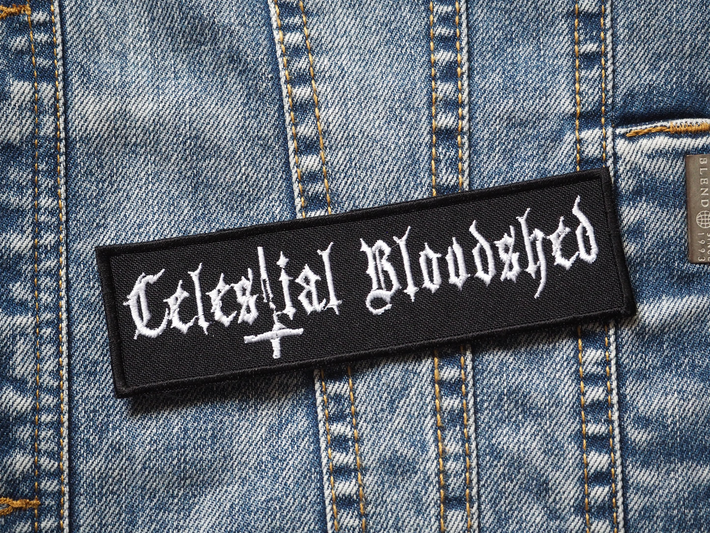 Celestial Bloodshed Black Metal Embroidered Patch