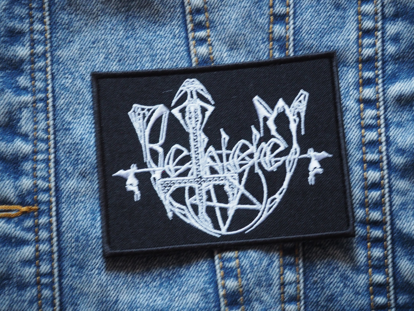 Bethlehem Black Metal Embroidered Patch