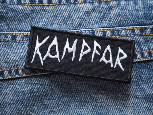 Kampfar Patch Black Metal Embroidered