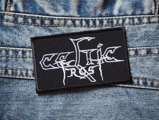 Celtic Cross Hellhammer Black Metal Embroidered Patch