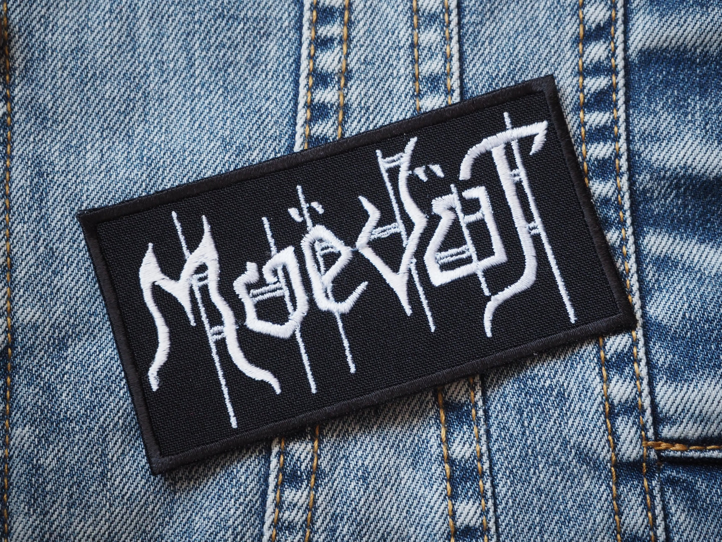 Moevot Black Metal Embroidered Patch