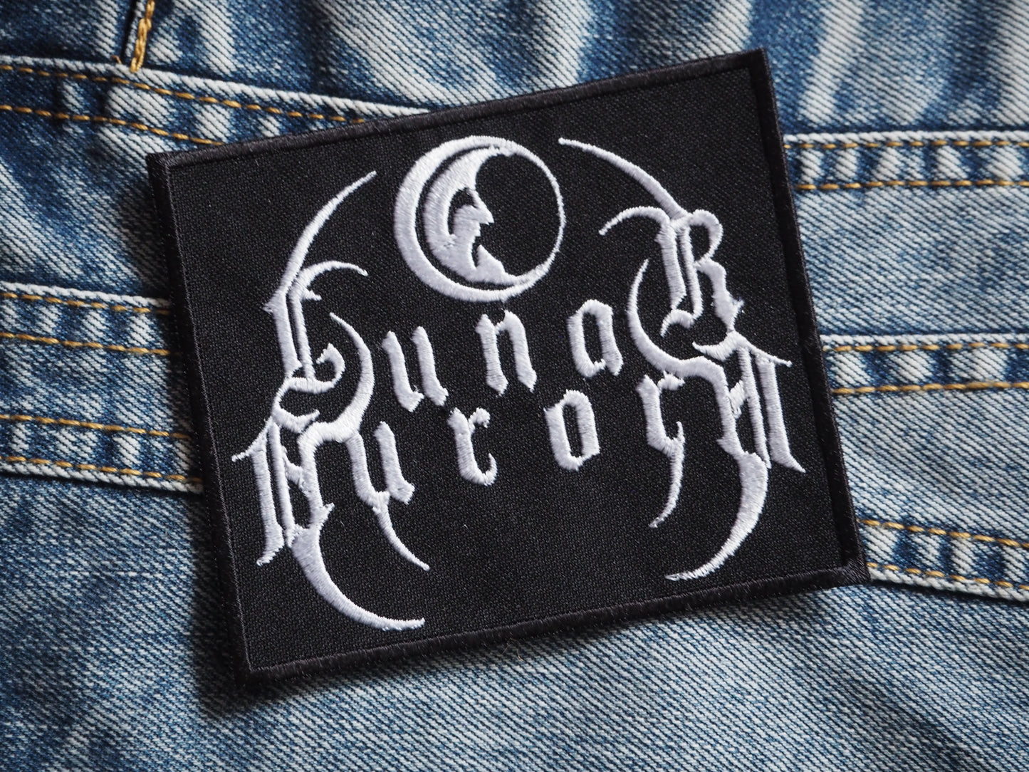 Lunar Aurora Black Metal Embroidered Patch