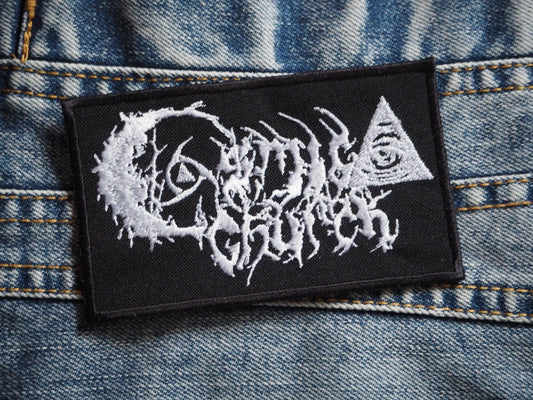 Cosmic Church Black Metal Embroidered Patch