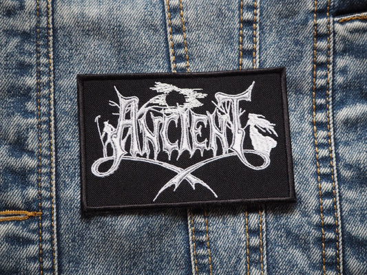 Ancient Black Metal Embroidered Patch