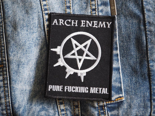 Arсh Enеmy Pentagram Black Metal Embroidered Patch