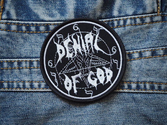 Denial Of God Patch (Black Metal)