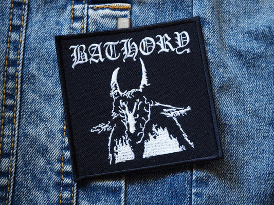 Bathory Goat Black Metal Embroidered Patch