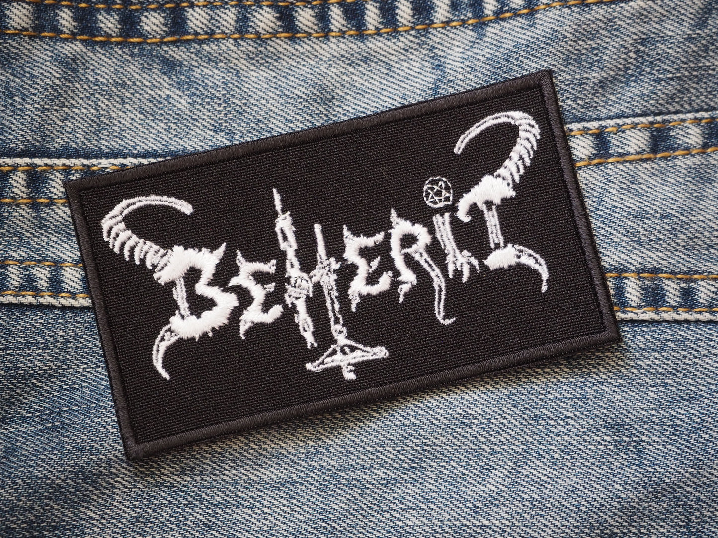 Beherit Satanic Black Metal Embroidered Patch