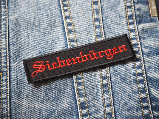 Siebenburgen Black Metal Embroidered Patch