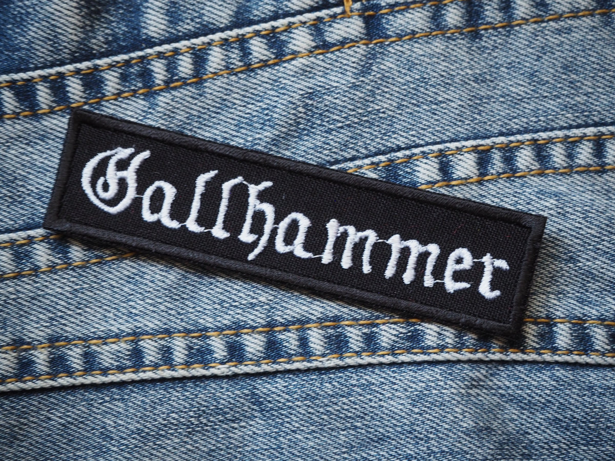 Gallhammer Patch Embroidered (Black Metal) – IngridPatches