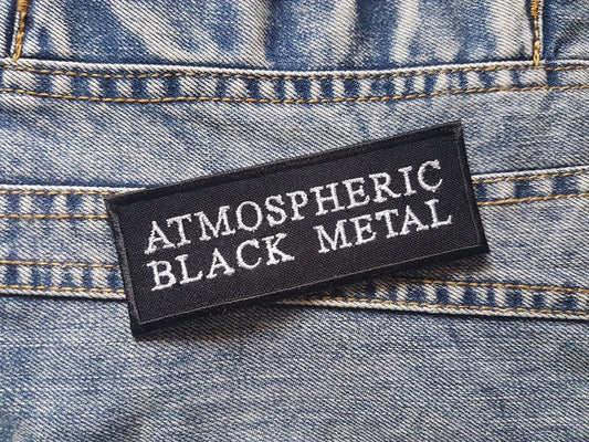 Atmospheric Black Metal Embroidered Patch