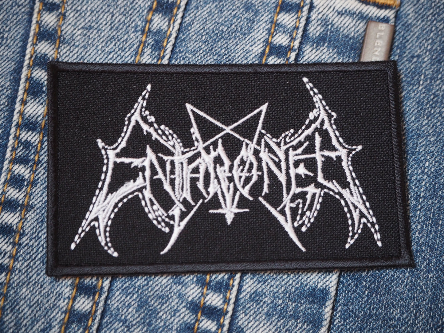 Enthroned Patch Embroidered Black Metal