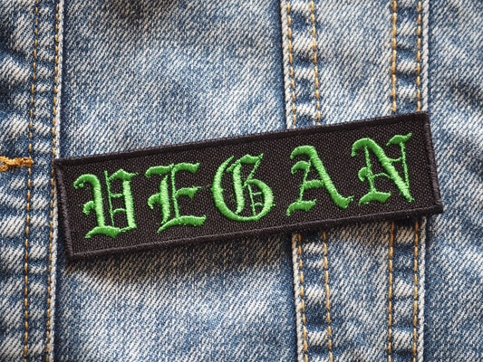 Vegan Embroidered Patch